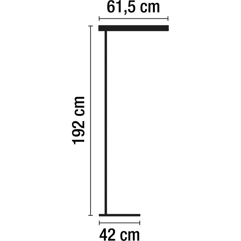 Lampadaire Fluo Forum - Aluminor - 220 W - éclairage direct et indirect