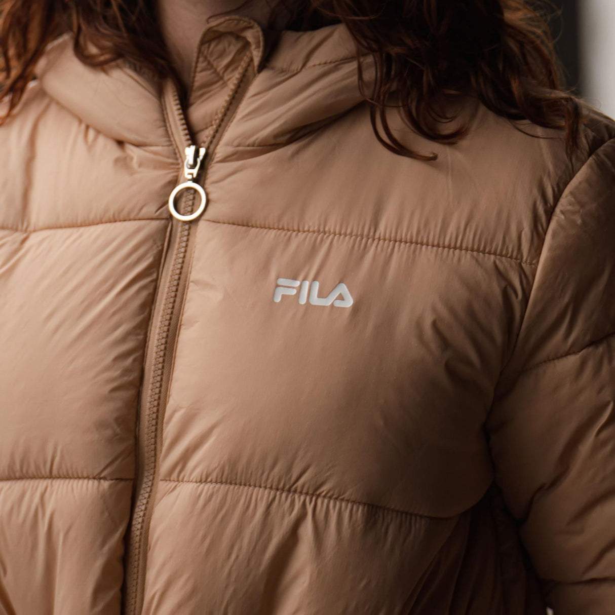 FILA<br>WOMEN EMBLA long hooded puff jacket
