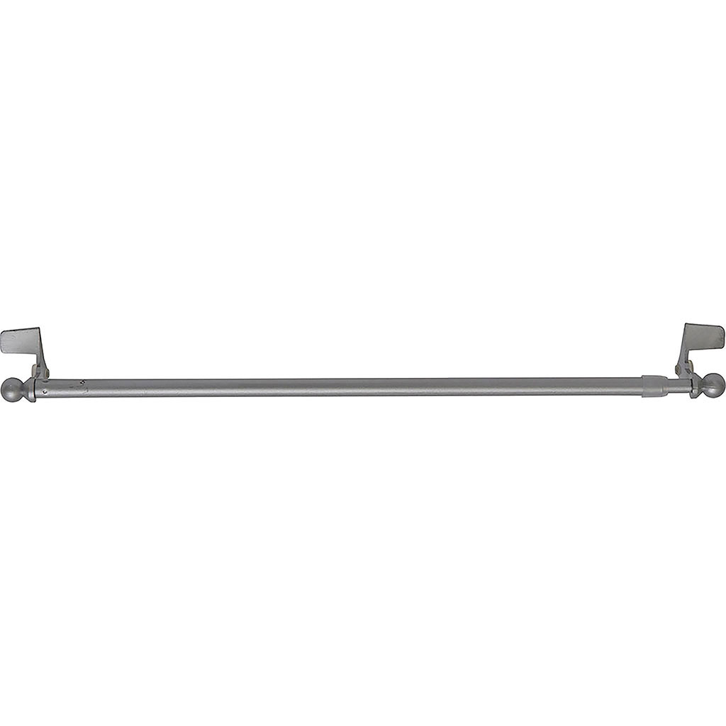 Tringle extensible autobloquante 50-80cm argentée D 9mm