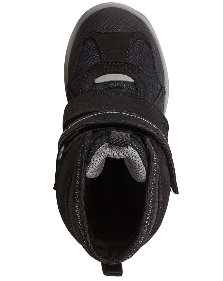 Leder-Winterboots SNOW MOUNTAIN gefüttert in black/black