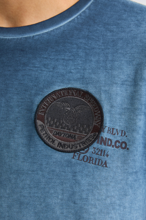 Petrol Industries blauwe heren t-shirt