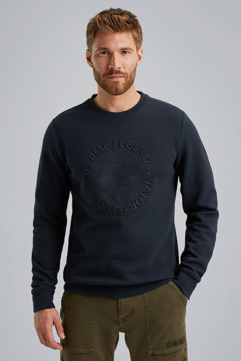 PME legend blauwe heren sweater