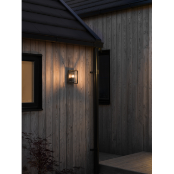Konstsmide wandlamp Brindisi Flush zwart E27
