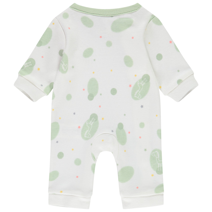 Combinaison longue en maille effet cache-coeur imprimé fantaisie pour bébé prématuré