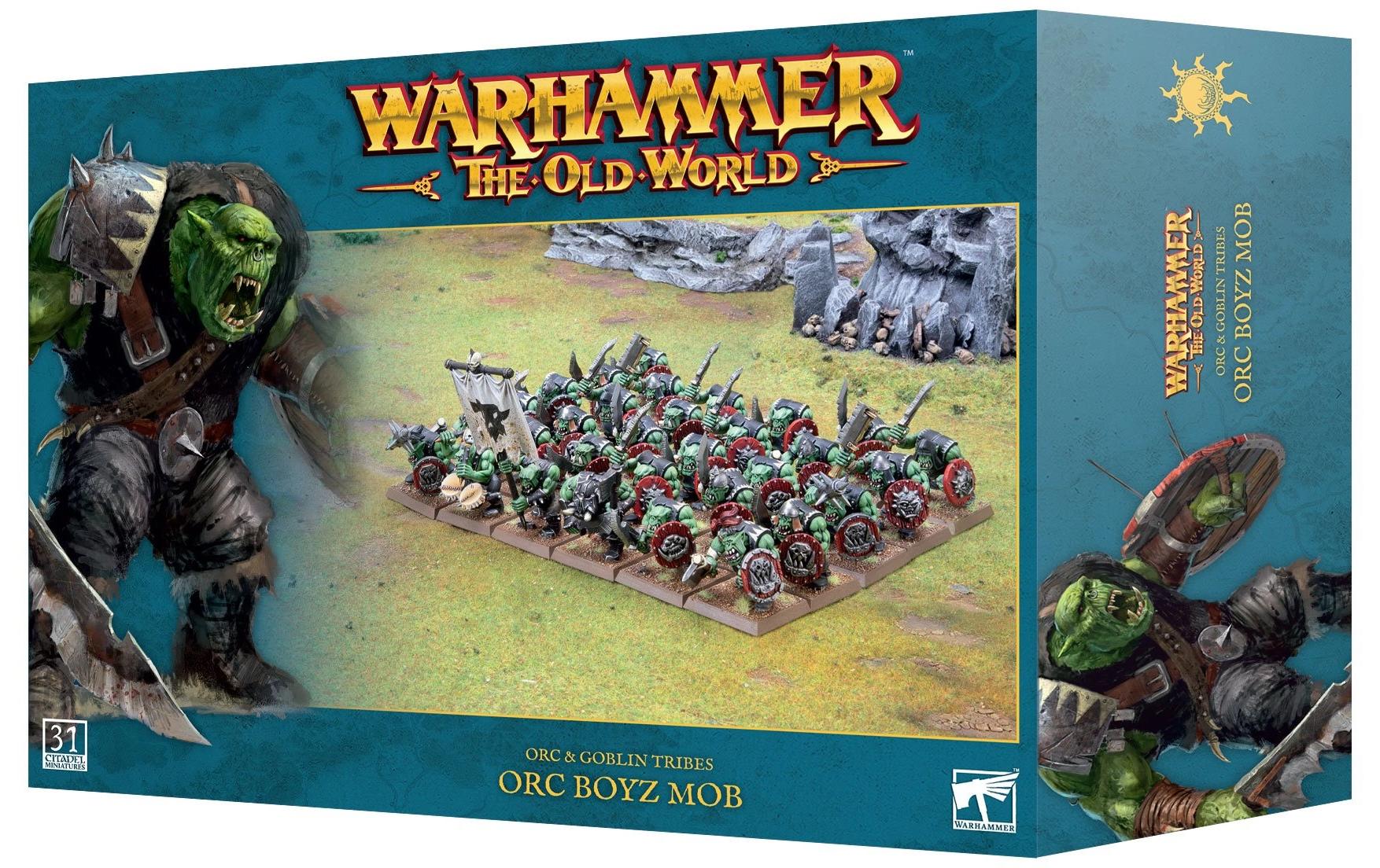 Figurenset Warhammer The old World Orc Boyz MobWarhammer The old World Orc Goblin Tribes Miniaturen: Mob der Orkkrieger