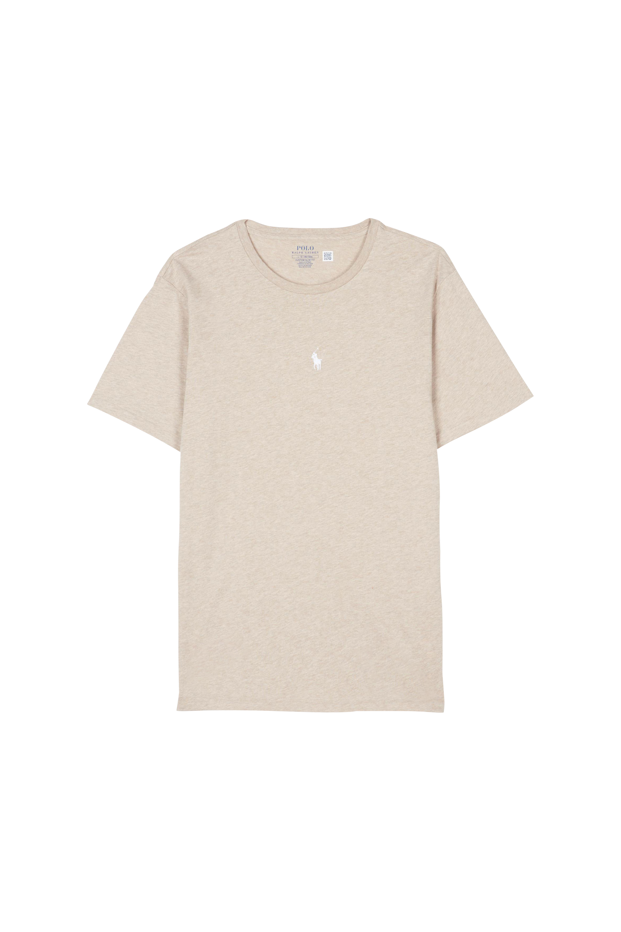 POLO RALPH LAUREN T-shirt Custom Slim Fit Jersey Crewneck T-Shirt Beige