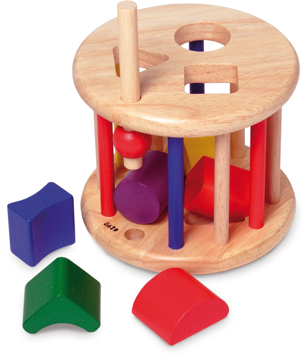 Steckspiel SORTIER-ROLLE in bunt/natur