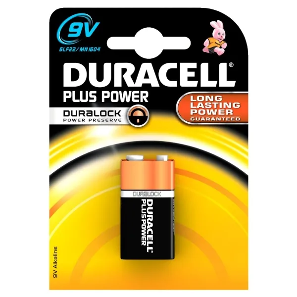 Duracell Plus Power - Batteri 9V Alkalisk - 1 stk.