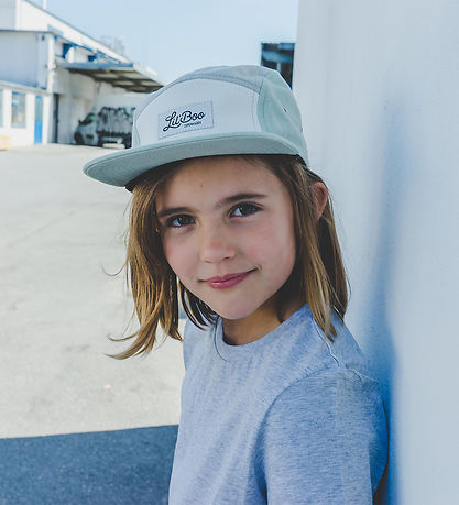 Lil' Boo Copenhagen Kasket - Blåck Mint 5 Panel - Dusty Mint/Gre