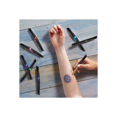 BIC BodyMark - Marqueur tatoo feutre pinceau à pointe souple - henné
