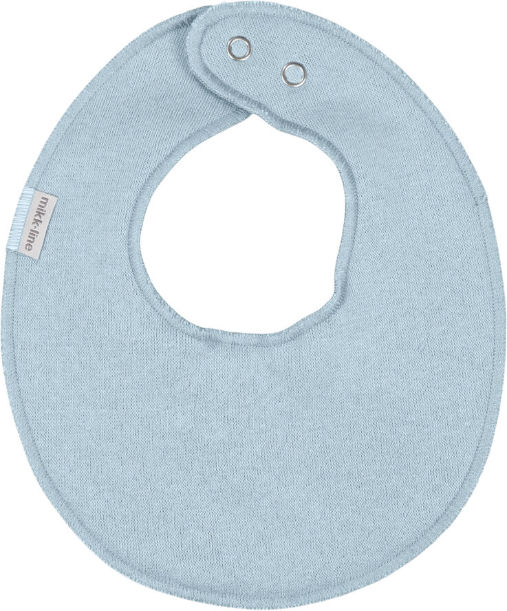 Mikk-Line Cotton Bibs - Round Baby blue