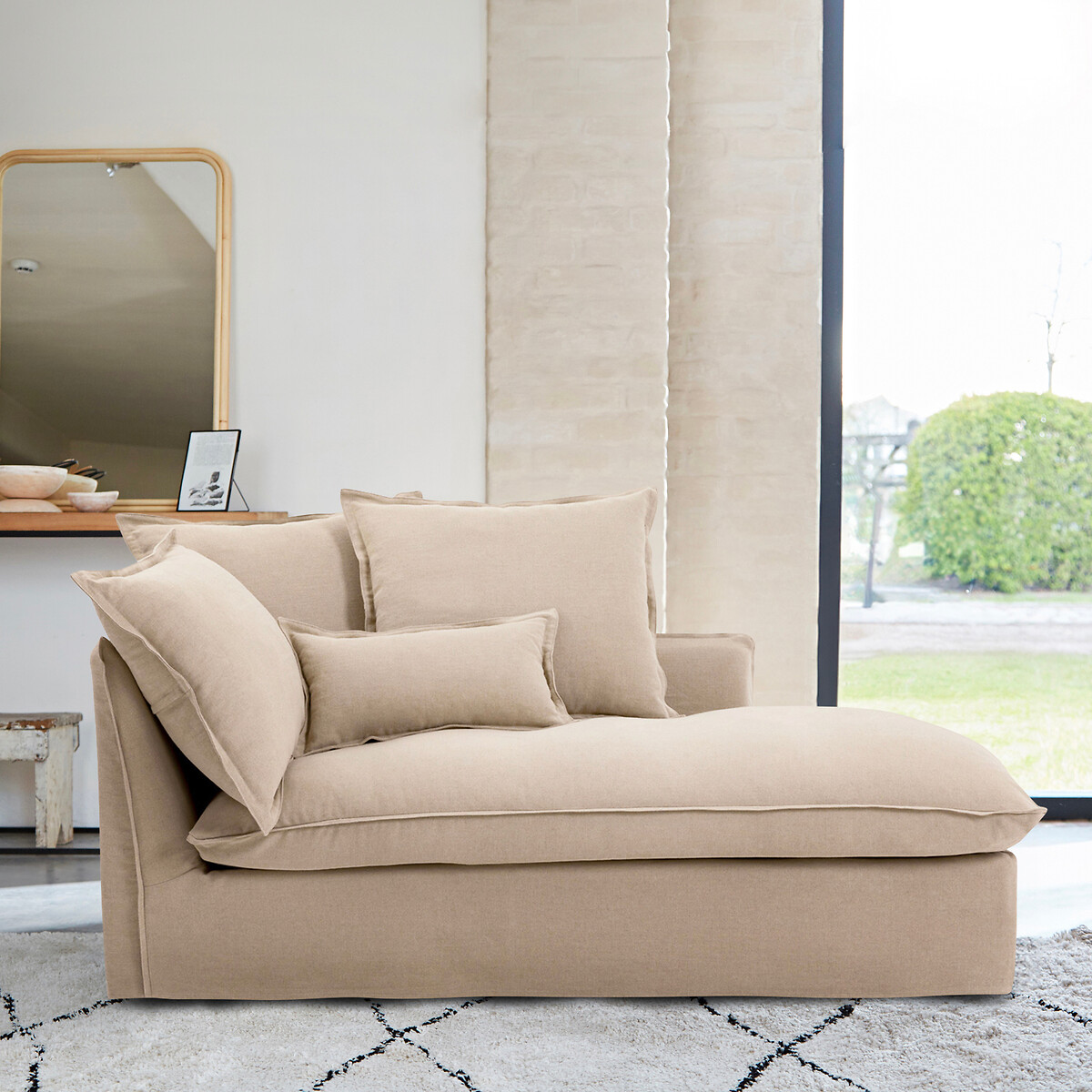 LA REDOUTE INTERIORS<br>Poltrona de linho grosso, Odna