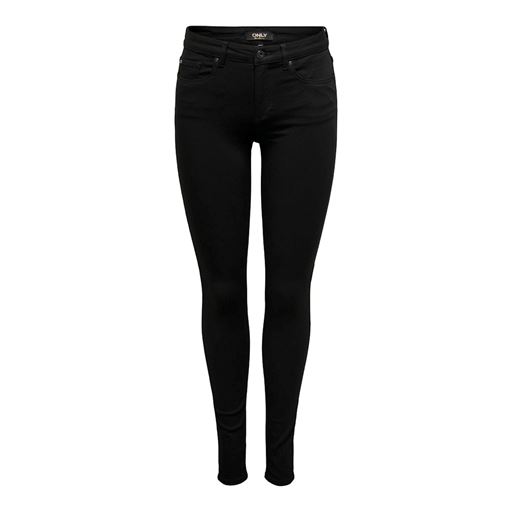 ONLY Blush Mid Skinny Jeans, Black Denim, XL/L30