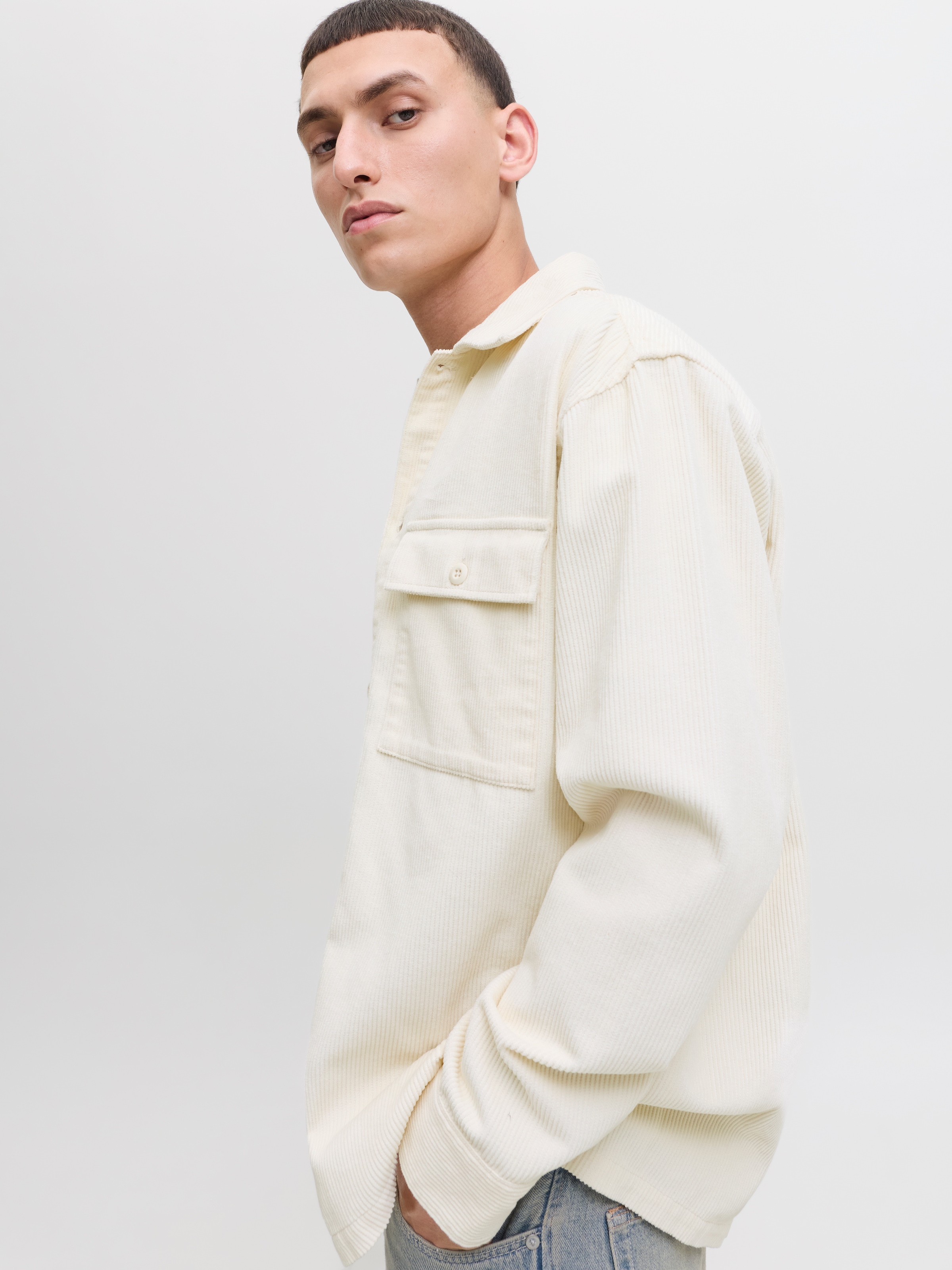 Jack & Jones Langarmhemd »JJEPERFECT CORDUROY OVERSHIRT LS SN«