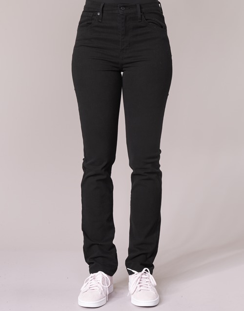 Levi's - 724 HIGH RISE STRAIGHT Negro