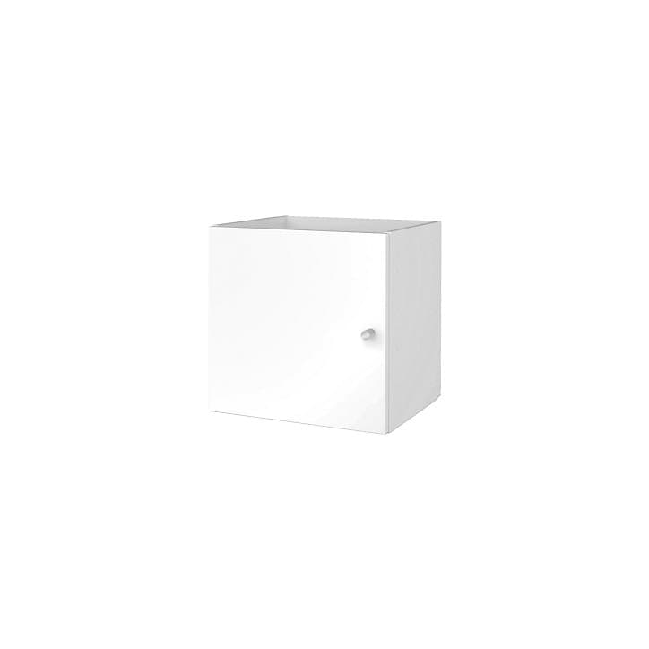 Étagère modulable 4 cubes avec 2 portes GoodHome Mixxit blanc