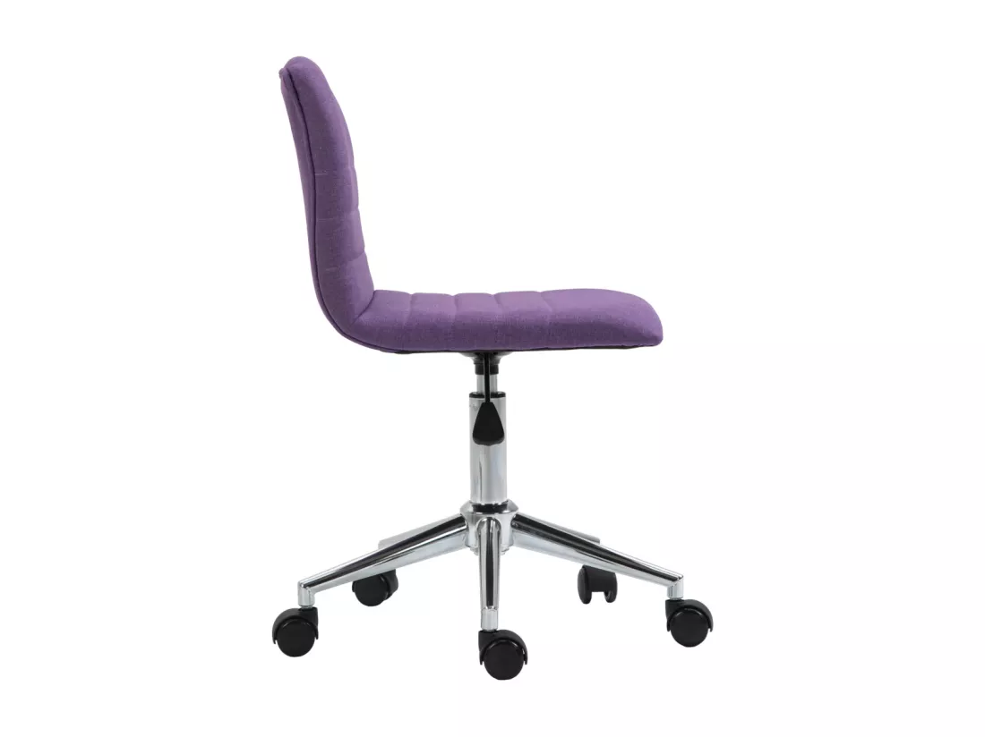 SVITA LINUS chaise de bureau chaise pivotante pour enfant chaise de bureau chambre d'enfant housse en tissu violet