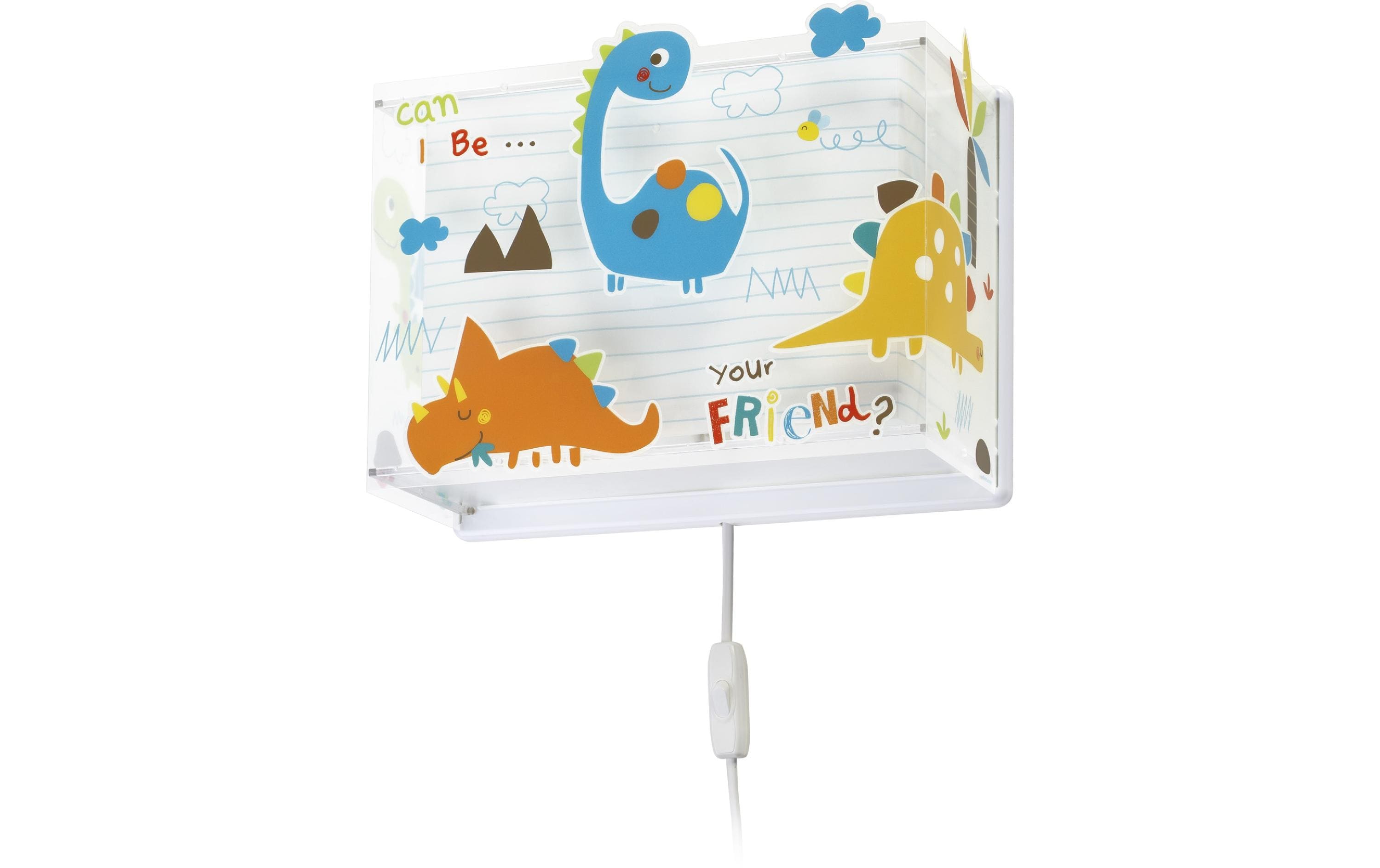 Wandleuchte DinosWandlampe mit Doppelschirm für Kinder