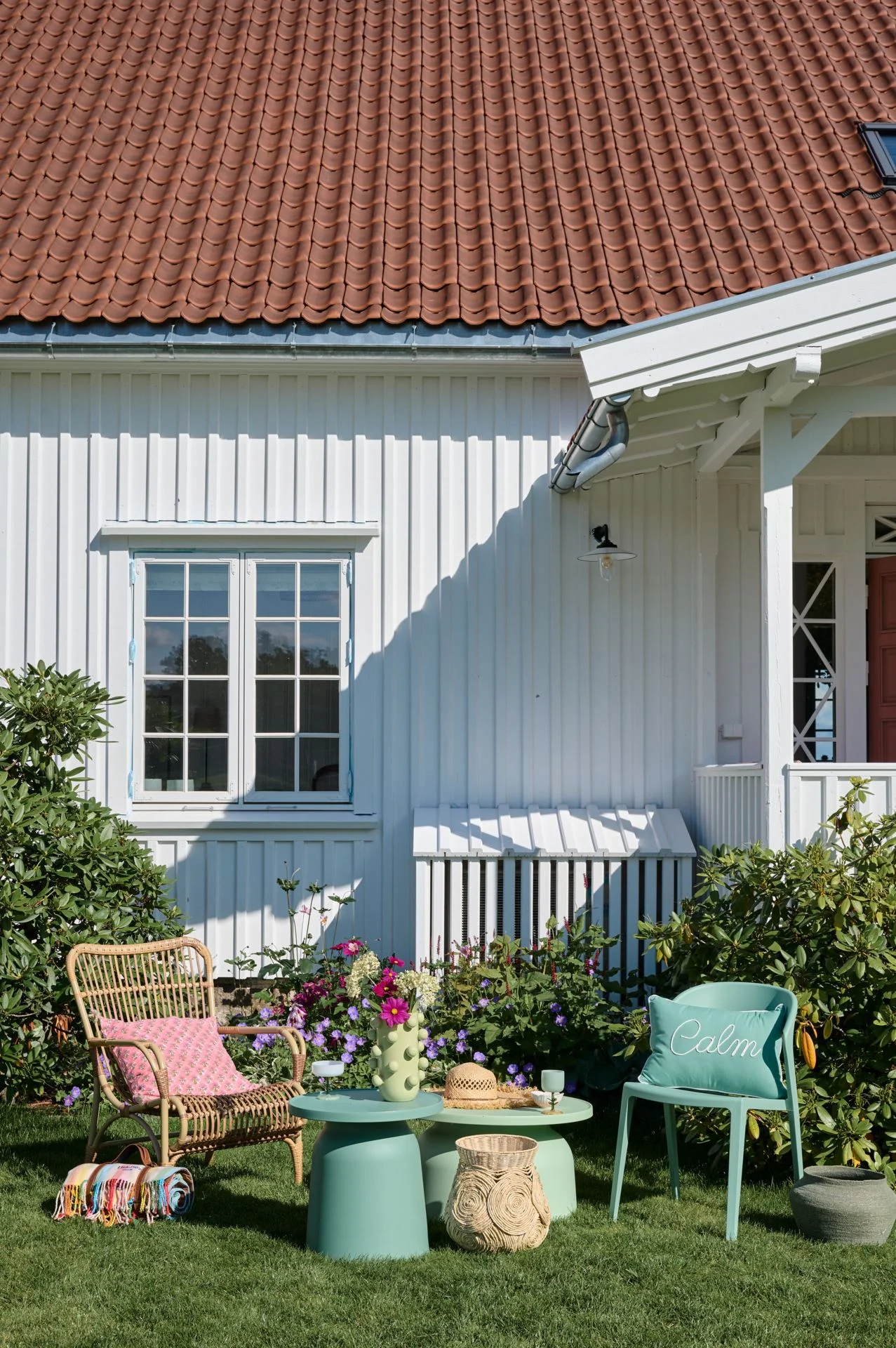 Hagebord lys grønn - 67x67x36 cm ø 67