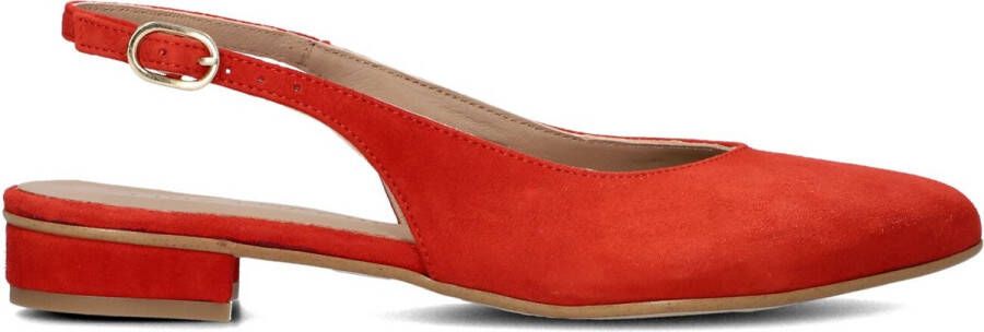 LINA LOCCHI Slingbacks Dames 010-72 Maat: 38 Materiaal: Suède Kleur: Rood