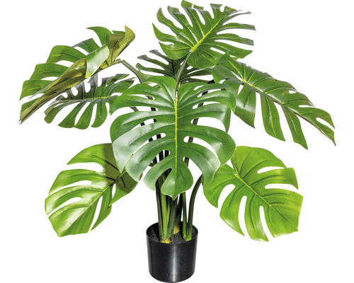 Kunstplant Splitphilodendron Hoogte: 90 cm Groen