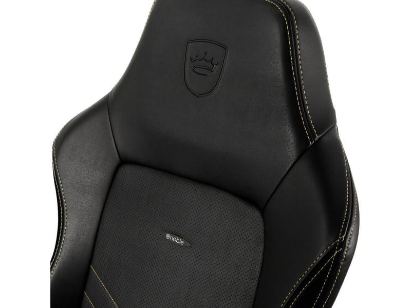 noblechairs Gaming-Stuhl HERO Schwarz/Gold Ergonomischer Gaming-Stuhl