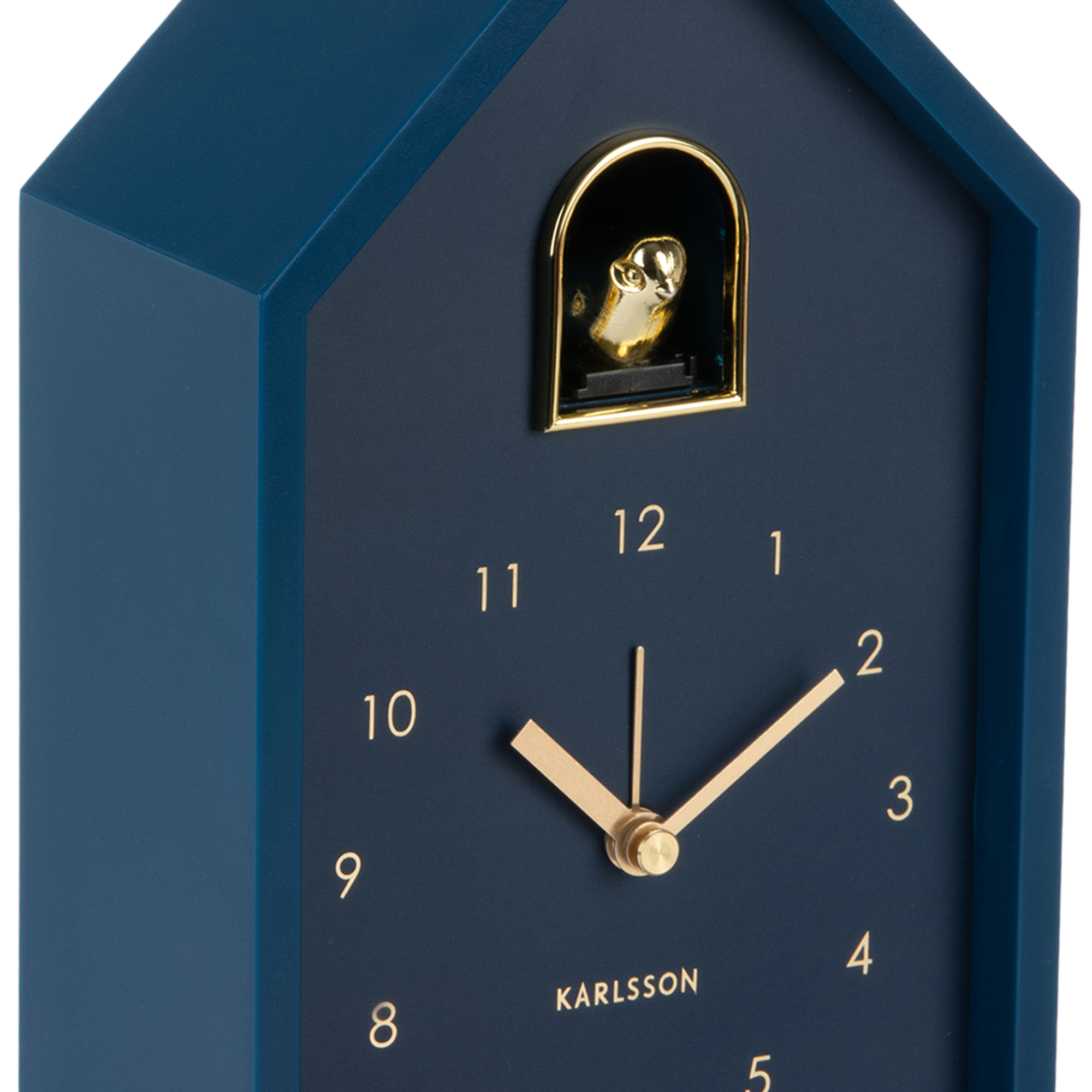 Wekker Modern Cuckoo Oro Donkerblauw