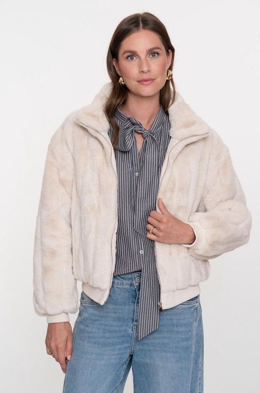 Geisha - Boxy Jacket 55518 - Jas - Off-white - Dames