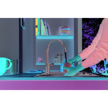 Grohe keukenkraan Start Edge chroom
