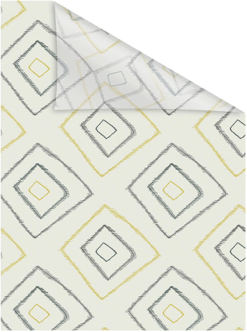 LICHTBLICK ORIGINAL Fensterfolie »Fensterfolie selbstklebend, Sichtschutz, Stripy Boho Rectangle - Beige« 1 Stk. blickdicht glatt statisch haftend