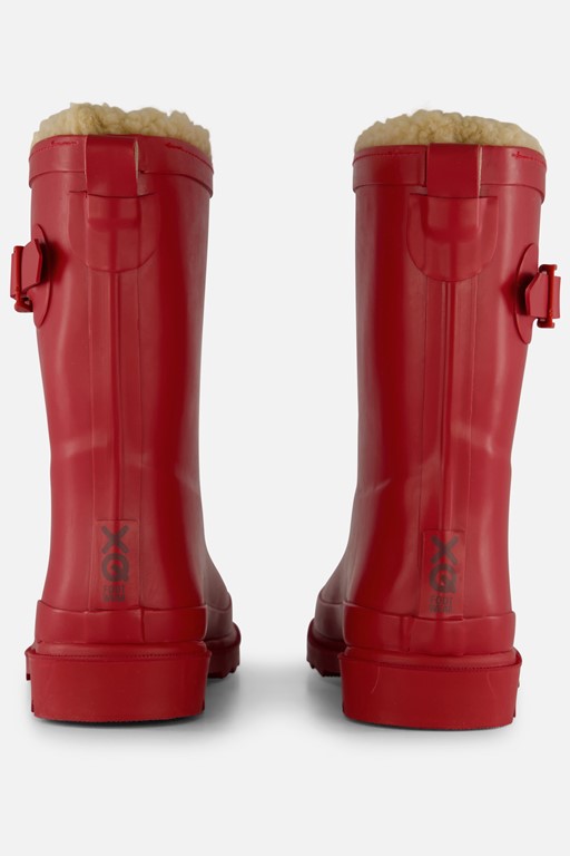 XQ Footwear Regenlaarzen rood Rubber