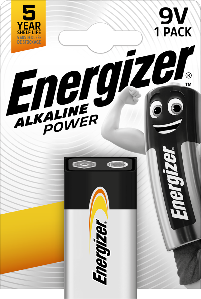 Energizer - Batteri 9V/6LR61Alkaline Power 1-Pak