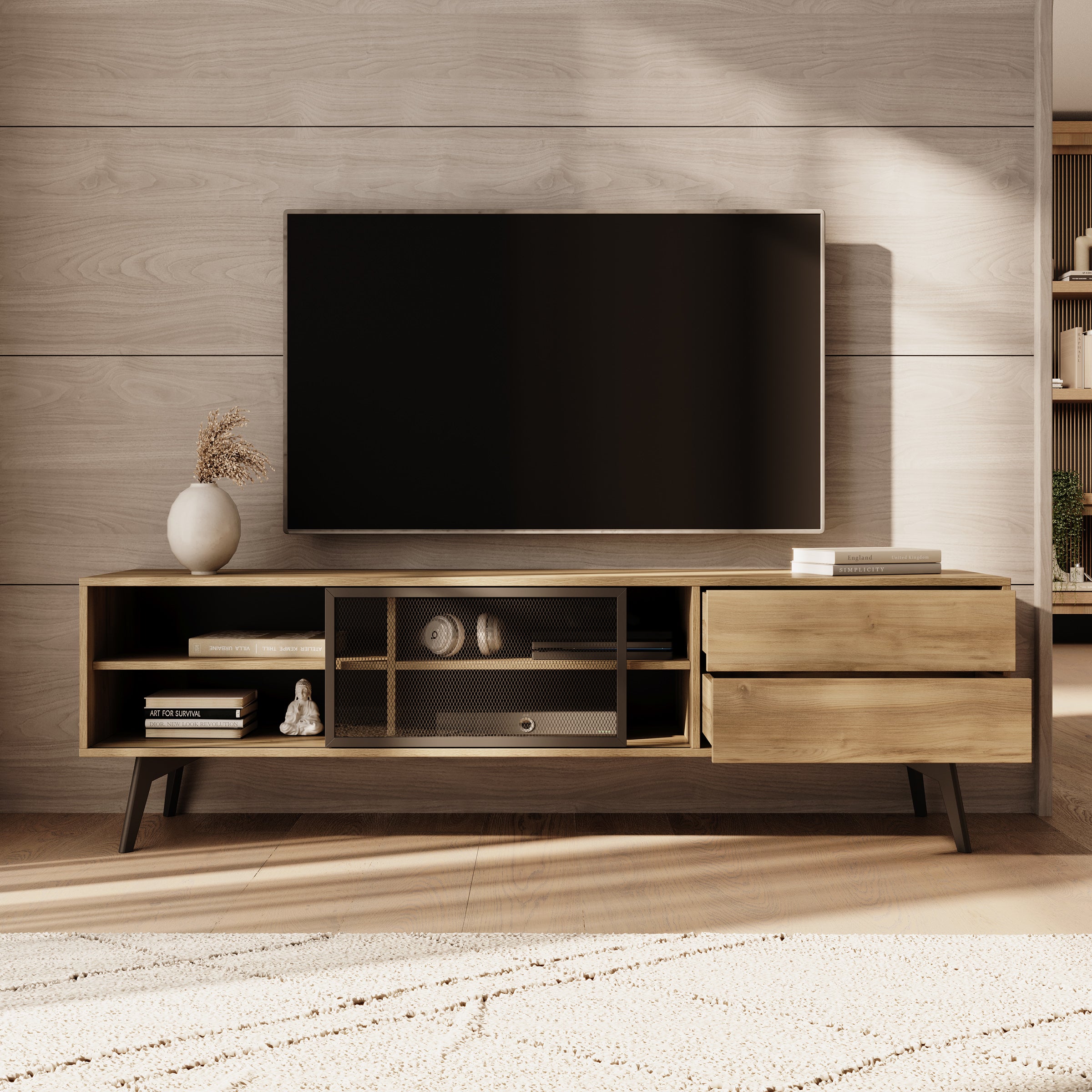 Spa - TV-Meubel - Eiken - 180 cm