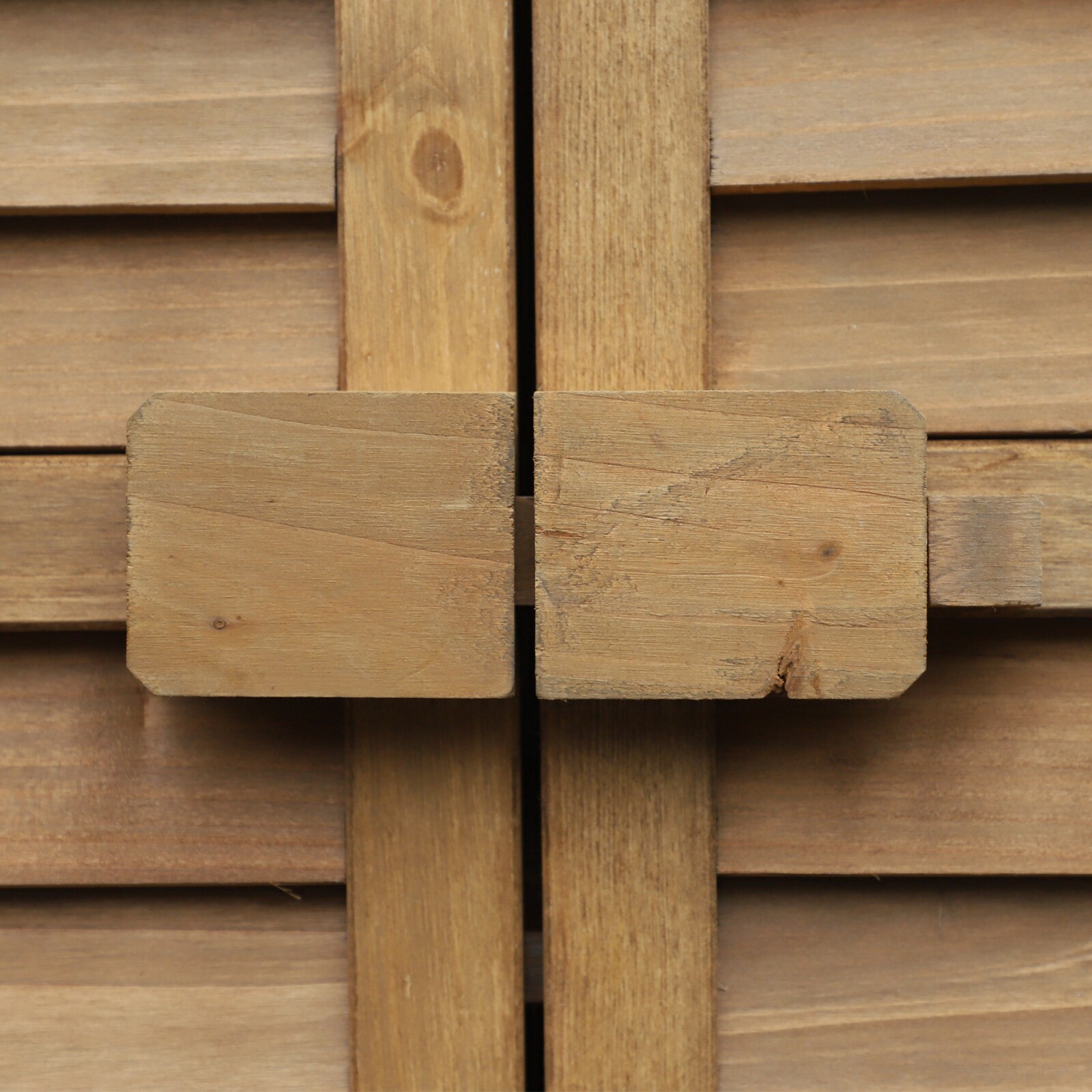 Outsunny Gartenschrank mit Lamellentüren 87 x 46,5 x 160 cm (LxBxH)