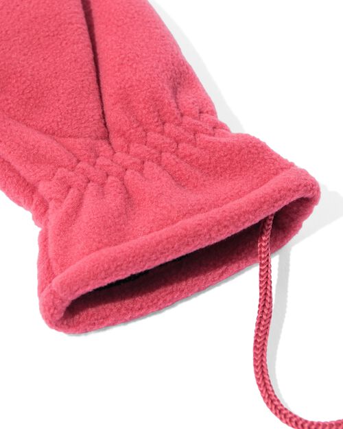 moufles polaire spécial écran tactile enfant rose