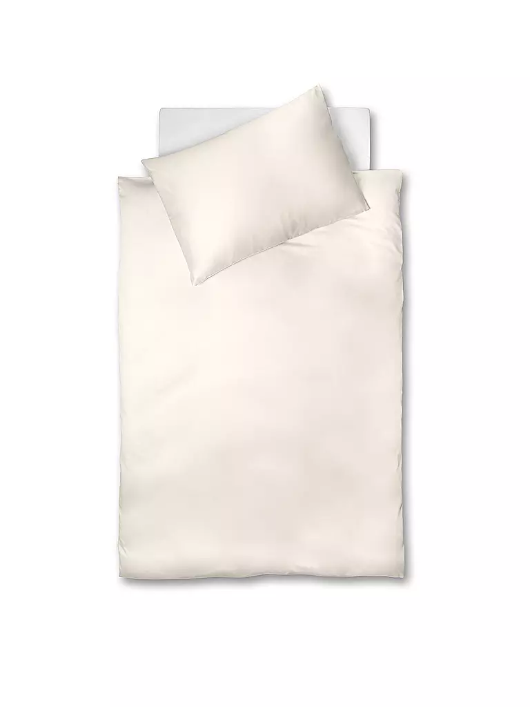FLEURESSE Interlock Jersey Bettwäsche 70x90cm/140x200cm Creme creme