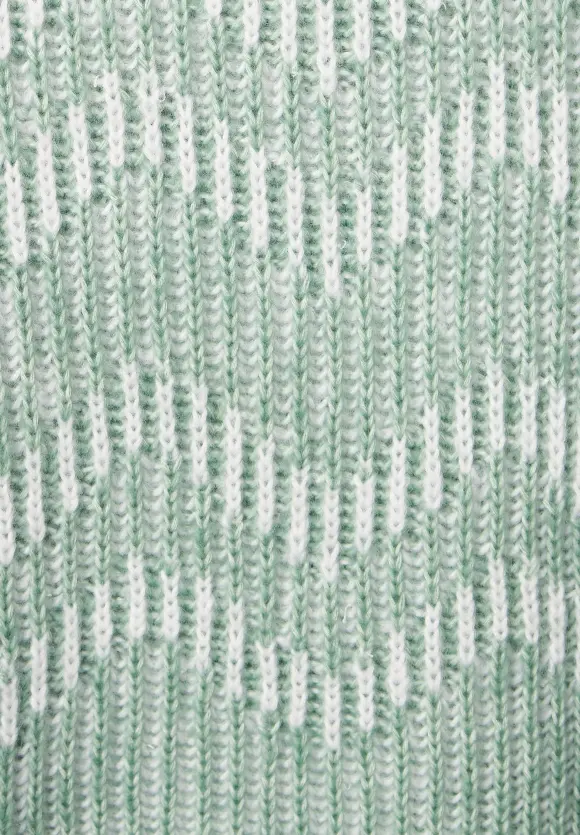 Rollkragenpullover - gentle green melange