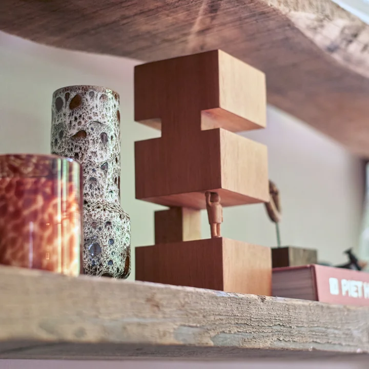HKliving - Objects Holz-Skulptur; Harmony / weiss