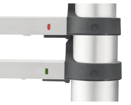 Hailo T80 FlexLine telescopische ladder, aluminium, 9 sporten, werkhoogte 3,4 m