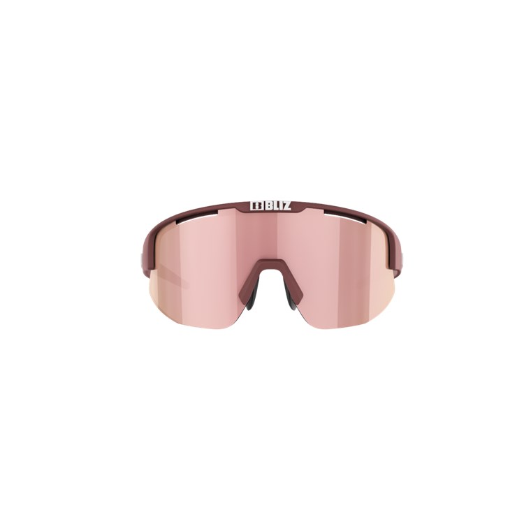 Bliz Matrix Small Matt Wine Red, Brown With Rose Multi