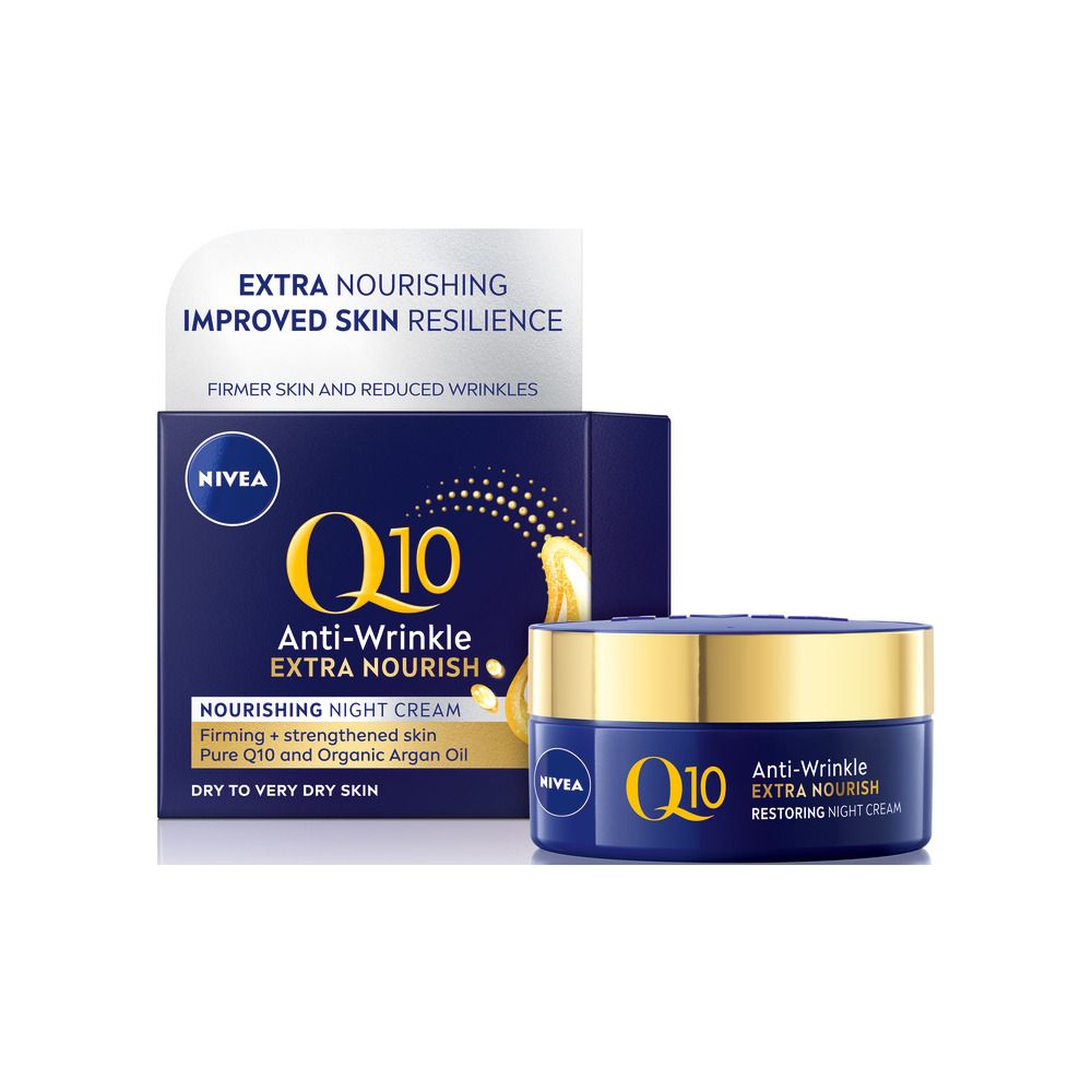 Nivea Q10 Anti-Wrinkle Extra Nourish Night Cream - 50 ml.