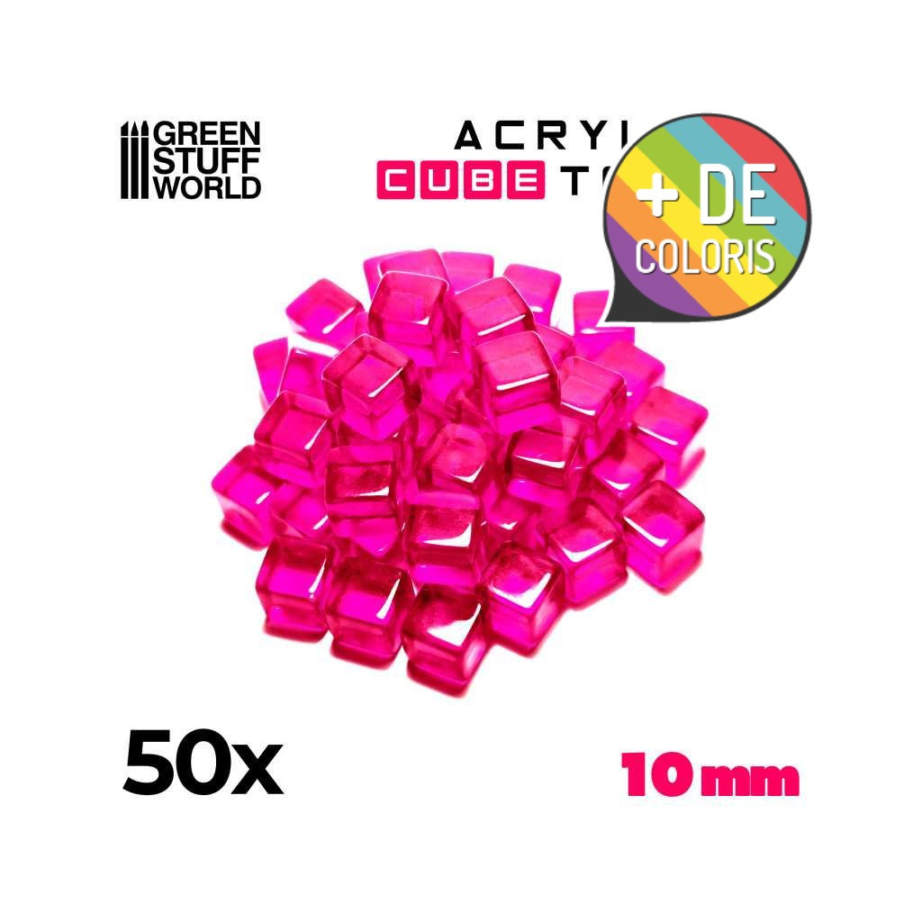 Set de 50 Cubes Transparents 10mm