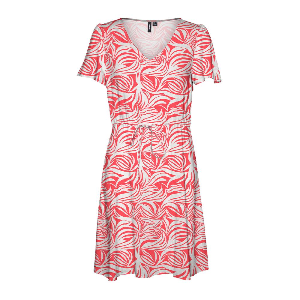 Vero Moda Robe Blanc/Orange Femme Vero Moda Vmeasy Joy