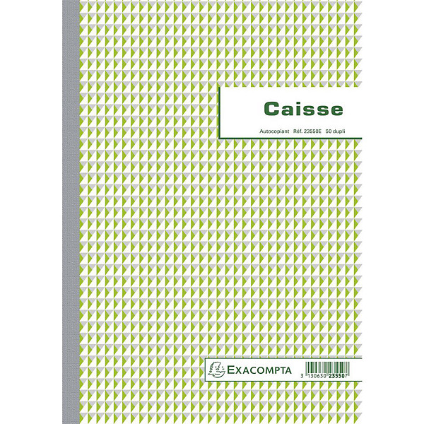 Exacompta Manifold autocopiant - Journal de caisse, 50 pages double exemplaires - 29,7 x 21 cm - lot de 5
