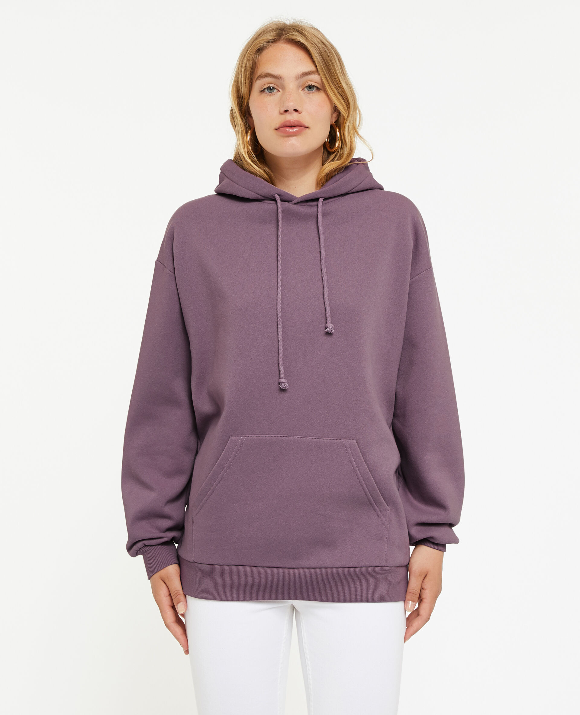 Sweat capuche oversize - Lilas