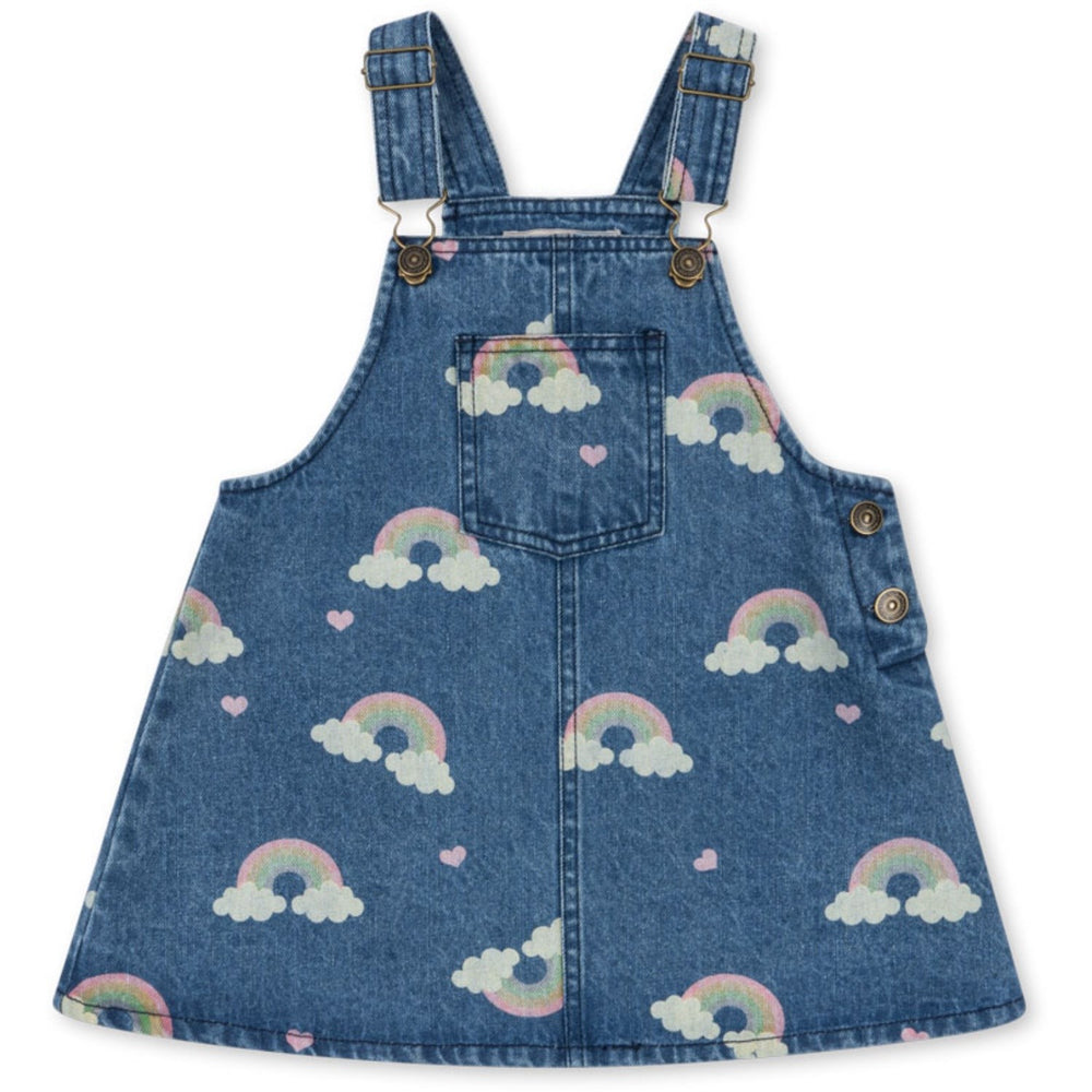 Køb Konges Sløjd Rainbow Magot Overall Kjole Denim GOTS
