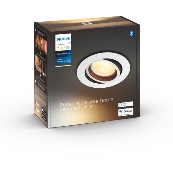 Philips Hue WA Milliskin Downlight Rund 5w Hvit