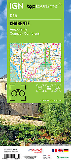 IGN - CHARENTE D16 TOP TOURISME 100 IGN