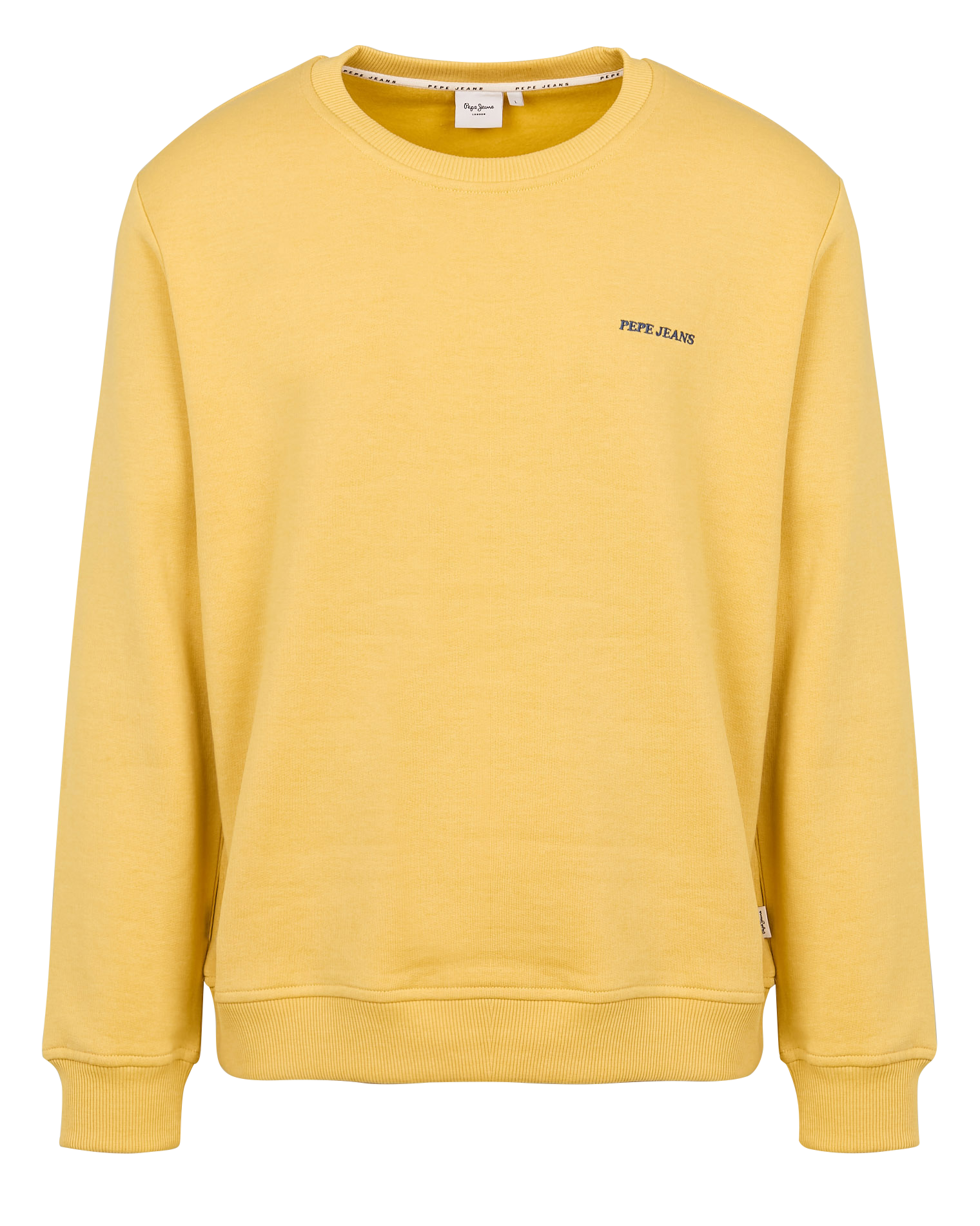 Sweat droit en coton mélangé | Jaune
