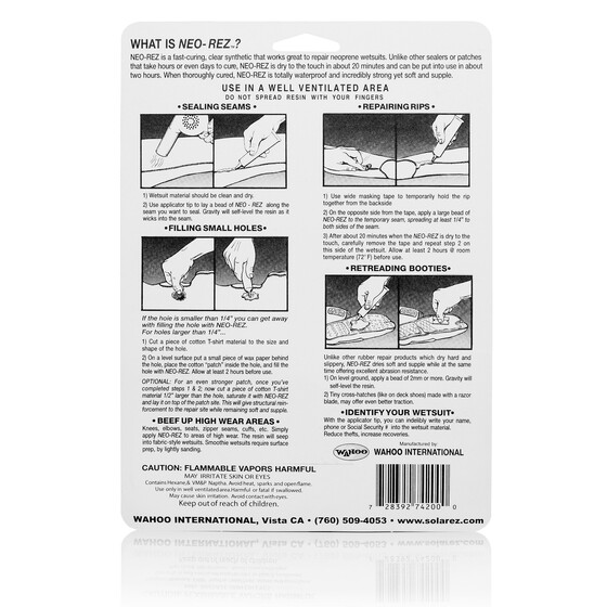 Solarez NEO-REZ WETSUIT REPAIR Neoprenkleber